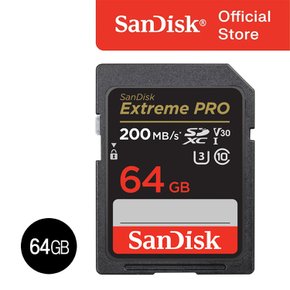 샌디스크 SD 메모리카드 SDXC 익스트림 프로 V30 UHS-I SDXXU 64GB
