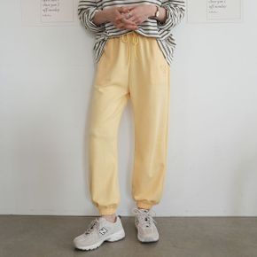 데이 자수 조거 팬츠_P319411327