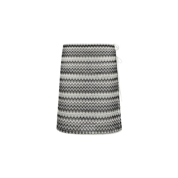 Ethnic Long Wrap Skirt Gray