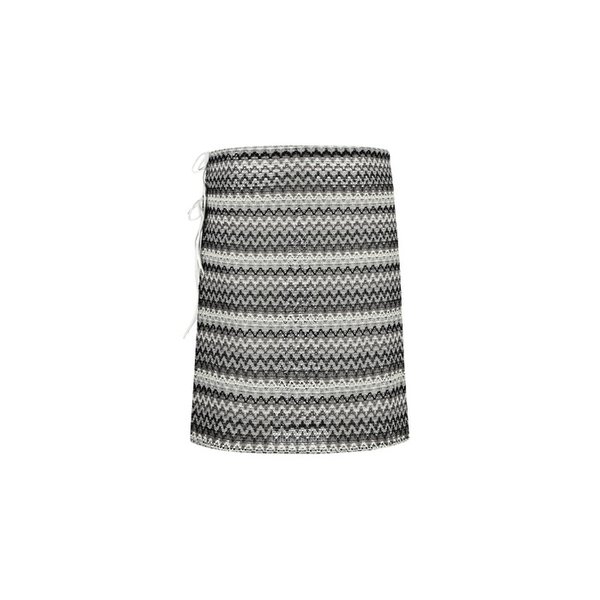 Ethnic Long Wrap Skirt Gray