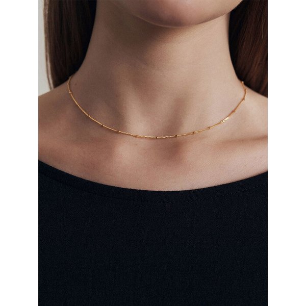 drop point slim necklace - 2 color