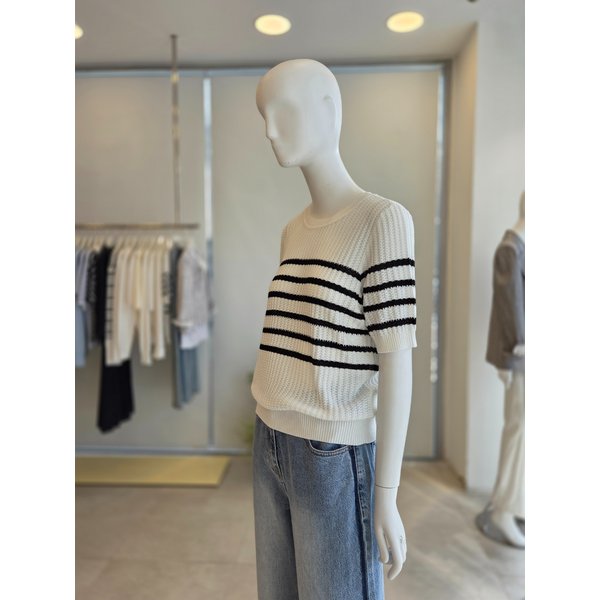[여주점] [더 아이잗] 여성 스카시 스트라이프 풀오버 니트(IS5M1PO751)