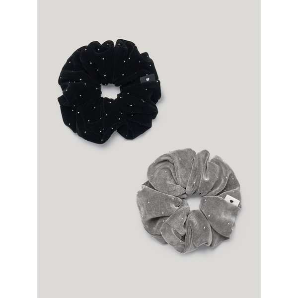[쇼핑백 증정] lumi velvet dot scrunch