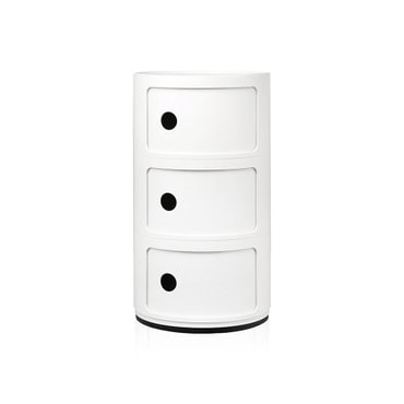 Kartell 카르텔 Componibili 3round(화이트) 수납장