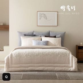 (퀸)박술녀 통워싱 피그먼트 순면 침구 풀세트[34736476]