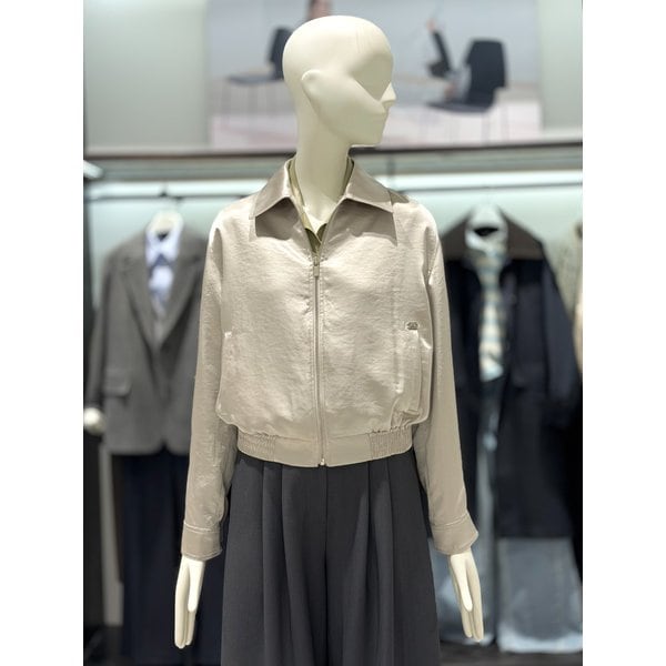 [시흥점] 새틴 블루종 크롭 점퍼 V261PSJ903