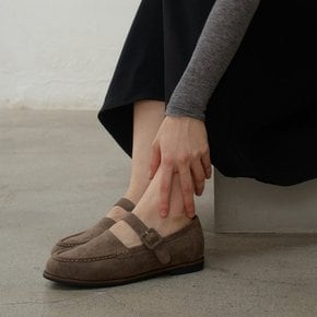 [최초가 89,000] 아이비 클래식 스웨이드 메리제인 로퍼 S23F137ah_ash brown