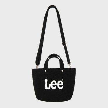 LEE 트위치 로고 코튼 미니 토트백 블랙 LE2501BG18BK