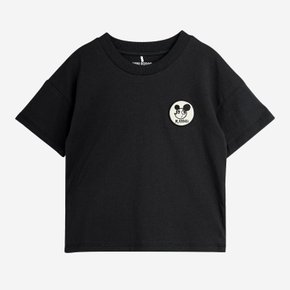 [해외배송] 미니로디니 주니어 Ritzratz 패치 코튼 티셔츠 2672014499CO BLK