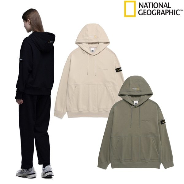 [시흥점] N241UHD030 남여 공용 피타 세미오버핏 후드 티셔츠