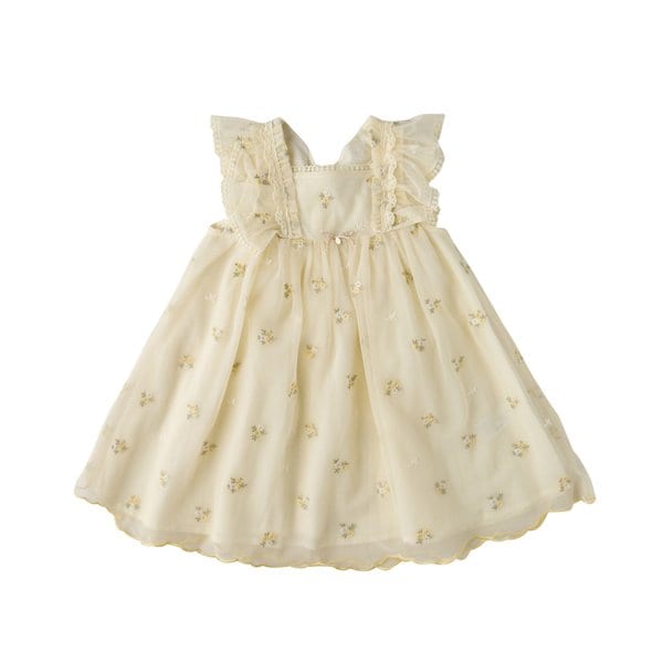 [여주점] [오프라벨 여주점] 밍크뮤 (YE) 샤를뮤가든플라워자수드레스 (35311-400-01)