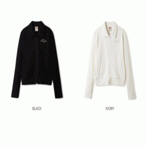 여성용 카라 집업 셋업  Ribbed Collar Zip up WHMZE4T61F_P369218796