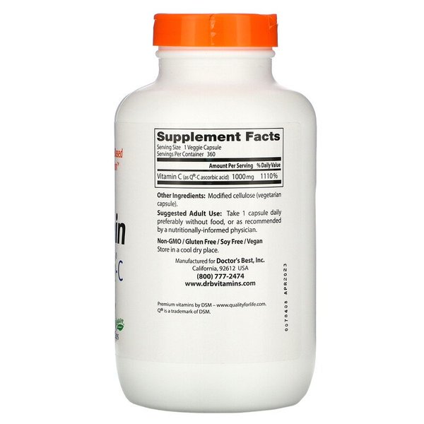 닥터스 베스트 비타민C Q-C 함유 비타민 C 1000mg 360베지캡슐