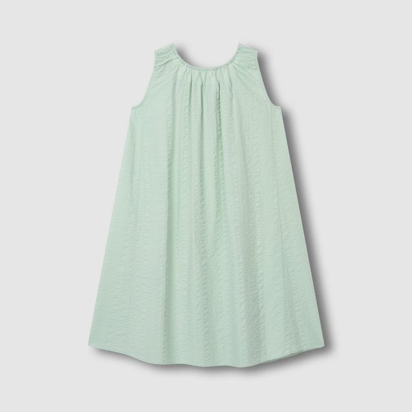 여 소프트 시어서커 민소매 파자마 원피스 J206203069045