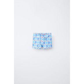 ZARA 자라 키즈 26 YEARS CIRCUS 프린트 수영 박서 사각팬티 블루화이트 3391593044 3391593 132