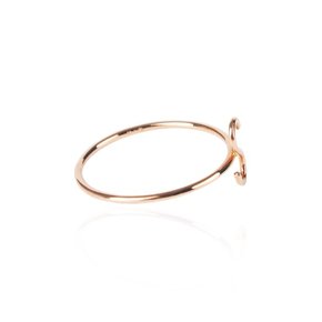 S 라인 반지  14k Gold