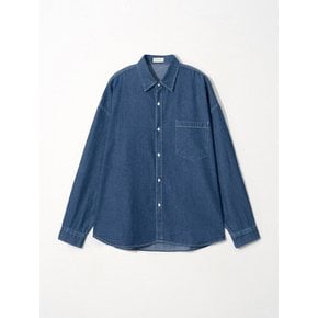 Relaxed Denim LS Shirt_Blue