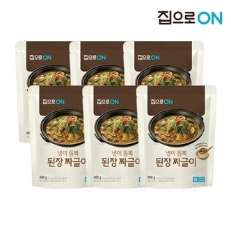  집으로ON 냉이듬뿍된장짜글이 400g x 6개