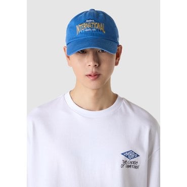 엄브로 남녀공용 피그먼트 다잉 그래픽캡 UQ223CCP57BLU