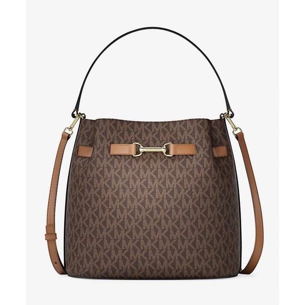 [국내배송] 마이클코어스 카슨 미디엄 시그니처 로고 버킷백 35R6G2ZS6B