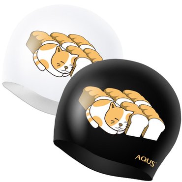 아쿠스 수영장 실리콘 수모 식빵이냥 AC1801