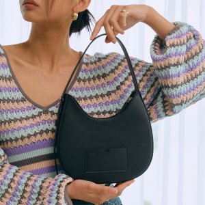 크리스틴프로젝트 DROP HOBO BAG MINI_BLACK PEPPER