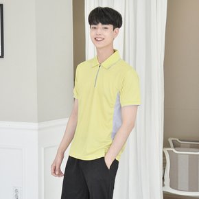 긴팔가능  쿨론 원단 옆 배색 카라티셔츠