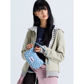 FLOWER MINI POUCH SHOULDER BAG SKY BLUE