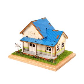 3D목재 태엽오르골 간이역 입체퍼즐모형