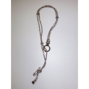 Flash Safety-pin Rope chain / 2color