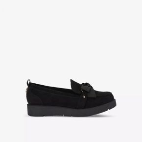 5466224 KG KURT GEIGER Morly Bow vegan faux-suede loafers