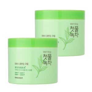 과일나라 첫물녹차 프레시 클렌징크림 300g x 2개