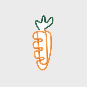 당근 모양 메모 클립
