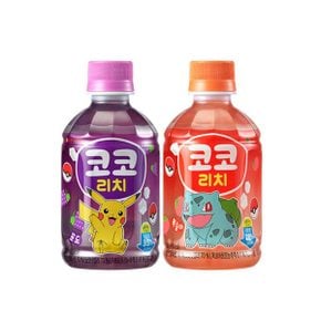 롯데칠성음료 코코리치 280ml 2종 / 포도 12 + 복숭아 12 / 총 24개