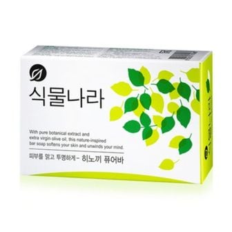 제이큐 식물나라 히노끼뷰어바 비누 100gX4입 X ( 2매입 )