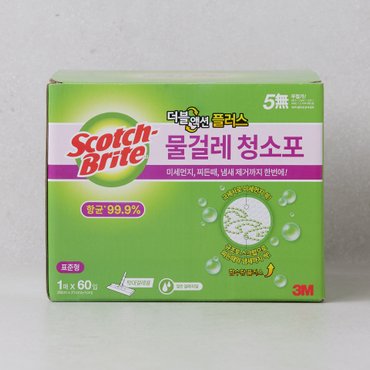 3M 대용량_더블액션 플러스 물걸레 청소포 표준형 60매