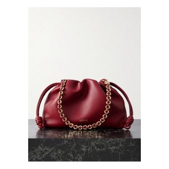 로에베 플라멩코 가죽 클러치 버건디 1647597359371290