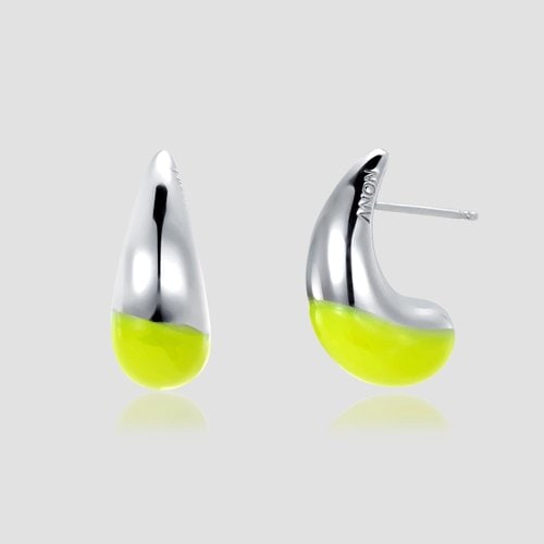 Nuts Volume Earrings _Neon Lime