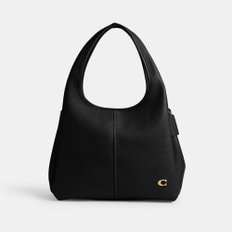 [COACH Lana Shoulder Bag 23] 코치 라나 숄더백 가죽 레더 토트백 Black