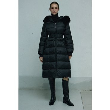 LAFEL 라펠소로브 폭스퍼 롱 코트 LNWC5021