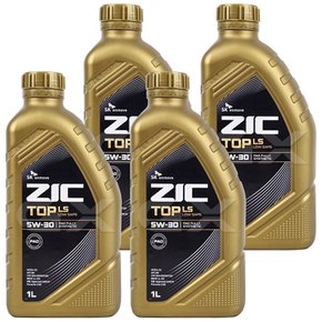 지크 탑 ZIC TOP LS 5W30 엔진오일 1L x 4개 합성엔진오일 합성유 gx