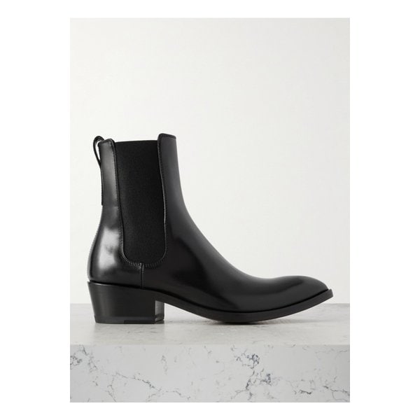 가죽 첼시 부츠 블랙 46376663162911867