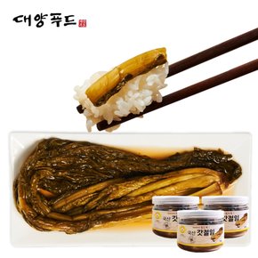 국내산 아삭한 갓 장아찌 절임 300g x 3통