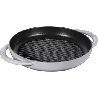  영국 스타우브 후라이팬 STAUB 40511 Pump  Cast Iron Round Griddle Grey 22 cm 1682066