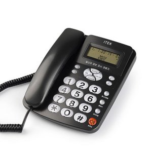발신자표시 전화기 IK-320 블랙 아이텍