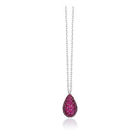 Sweet Drops Necklace _ Ruby red