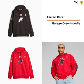 페라리 레이스 게러지 크루 후드 티셔츠 남여공용 621119-02 Ferrari Race Garage Crew Hoodie