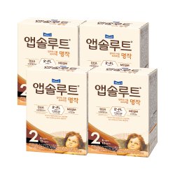 리뉴얼 앱솔루트 명작 2FL 분유 2단계 14g 80개/20포 4박스 (6~12개월)