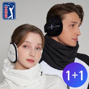 [1+1/무료배송] PGA투어 THE PLAYERS 윈터 퍼 이어워머 귀도리 /겨울 골프 방한용품