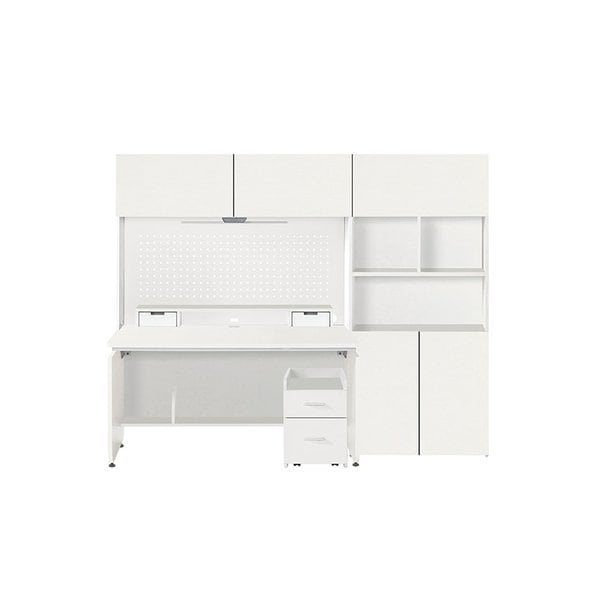 뉴아빌 5단형 책상책장 풀세트 220cm (컬러 택1)